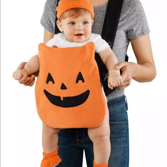 pumpkin baby carrier costume